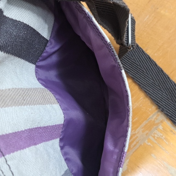 Thirty-One organizer crossbody adjustable strap twill canvas multipocket purse - Picture 7 of 8